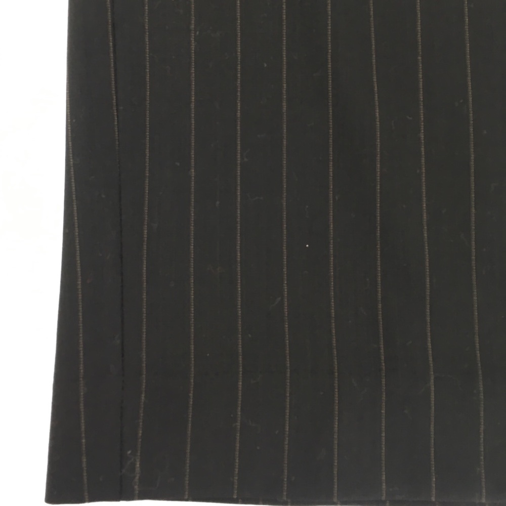 Max Mara Pinstriped Wool Skirt Black Size 4 - Picture 5 of 9